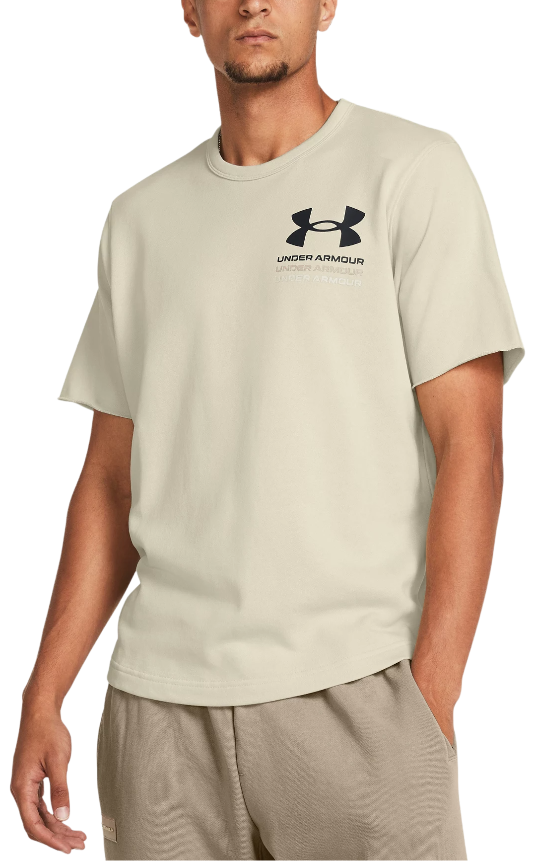 Tee-shirt Under Armour UA Rival Terry SS Colorblock
